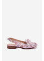 Boto Dírové baleríny s odhaleným podpatkem Multikolor Navinnia