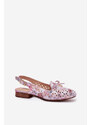 Boto Dírové baleríny s odhaleným podpatkem Multikolor Navinnia