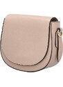 Delami Vera Pelle Trendy dámská kožená crossbody kabelka Antigona, starorůžová