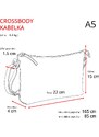Kožená kabelka crossbody Noelia Bolger černá NB 2414 C