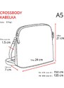 Kožená kabelka crossbody Noelia Bolger béžová NB 0064 BE