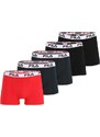 FILA Boxerky marine modrá / jasně červená / černá / bílá