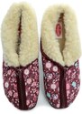Rogallo 29841 květové dámské zimní papuče