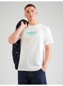 REPLAY Tričko tyrkysová / offwhite