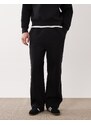 ARKET mix and match straight leg jogger in black in scuba-style fabric