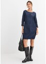 bonprix Strečové džínové šaty modrá Žena