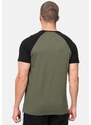 LONSDALE Tričko 'Magilligan' olivová / černá / bílá