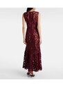 Self-Portrait Floral lace midi dress