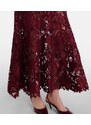 Self-Portrait Floral lace midi dress