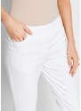 bonprix 7/8 kalhoty bez zapínání, se strečem bílá Žena