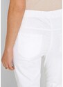 bonprix 7/8 kalhoty bez zapínání, se strečem bílá Žena