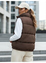 Dámská prošívaná vesta URBANELLE béžová Dstreet TY4970