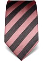 Pruhovaná kravata Vincenzo Boretti 21979 - staro růžová