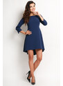 Awama Woman's Dress A115 Navy Blue