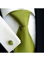 Svatební set kravata zelená Beytnur 76-12