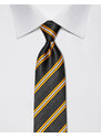 Černá kravata Vincenzo Boretti 21950 - zlatý pruh
