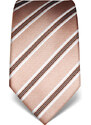 Elegantní kravata Vincenzo Boretti 22006 - sépiová s pruhem