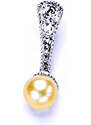 Čištín s.r.o. P 1241 stříbrný přívěšek s přírodní lososovou perlou, šperky P 1241
