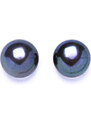 Čištín s.r.o. Stříbrné náušnice na šroubek, šperky(přírodní říční perla čená 9- 10 mm)NŠ 1298