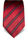 Vínová kravata Vincenzo Boretti 22005 - šedý proužek