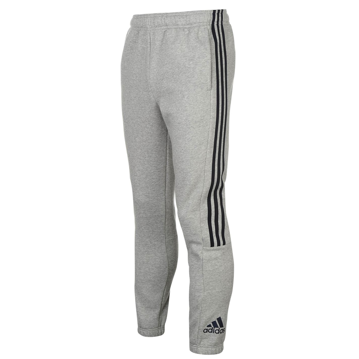 Tepláky pánské Adidas 3 Stripe Sweat MedGrey/Navy Tepláky pánské Adidas 3 Stripe Sweat MedGrey/Navy